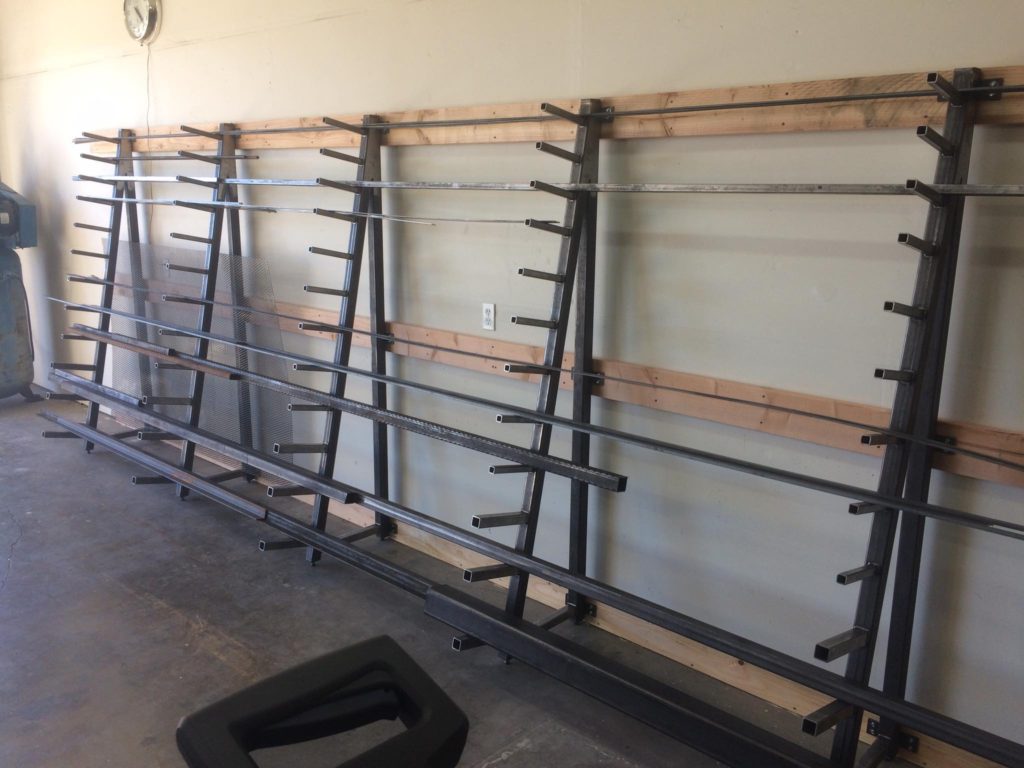 Metal rack for the shop!